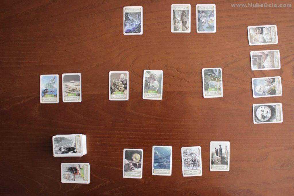 Timeline juego cartas